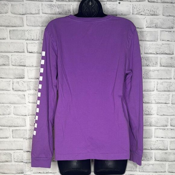 Vans Purple Long Sleeve T-Shirt with Crew Neck and Relaxed Fit - Picture 4 of 4